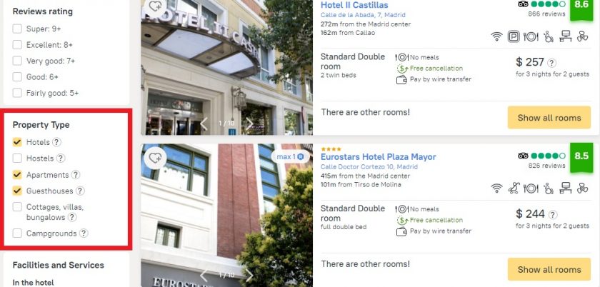 How Filters Help You to Find the Right Hotel on RateHawk