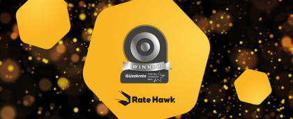 Ratehawk ha sido premiado en los Uzakrota Travel Awards como el mejor proveedor del mundo de tecnología para el sector Turístico