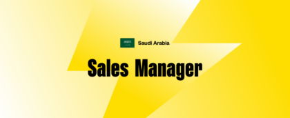 Saudi Arabia: Sales Manager