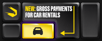Gross Payments Now Available for Car Rentals