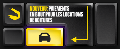Les paiements en brut sont désormais disponibles pour les locations de voitures