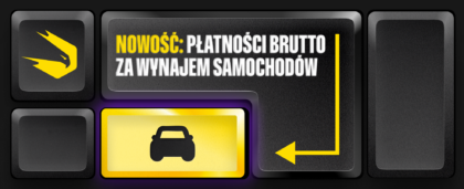 Płatności brutto są teraz dostępne dla wynajmu samochodów