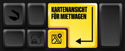 Mietwagenstationen mit der neuen Karte schneller finden